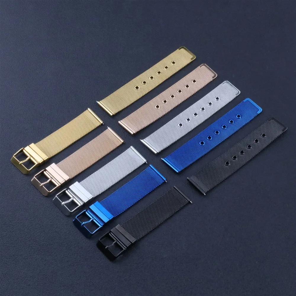 Quick Release Milanese Watchband For Smart DW Watch 10mm 12mm 14mm 16m 18mm 20mm 22mm Watch Band For skmei DW Pagani Design