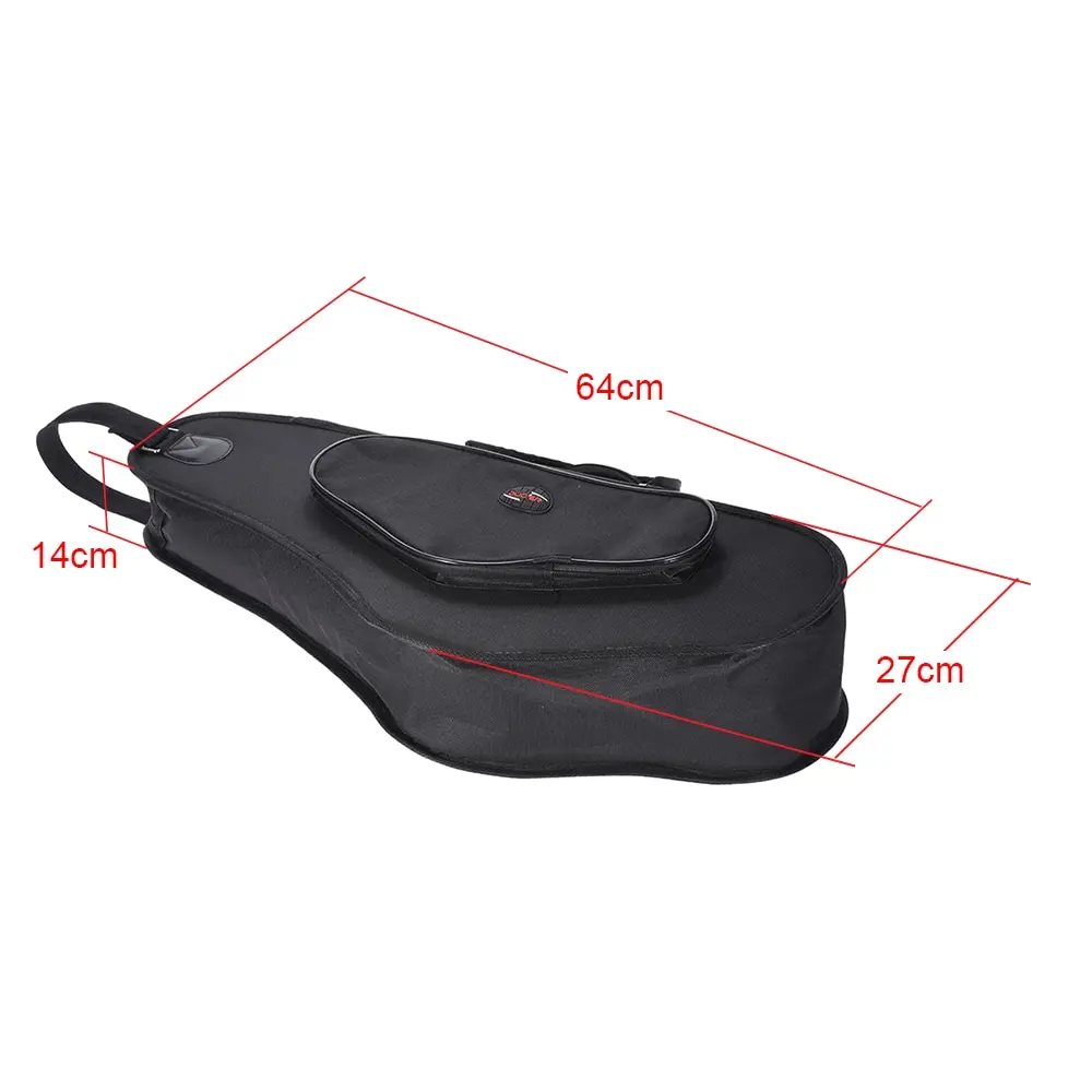 600D утолщенный мягкий водостойкий альт саксофон сумка для саксофона Чехол 15 мм пена двойная молния с регулируемым плечевым ремнем карман