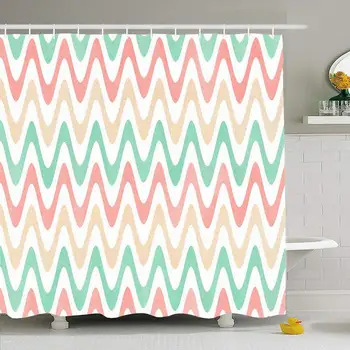 

Color Chevron Watercolor Light Pink Beige Seafoam Blue Abstract Pattern Classic Geometric Line Design