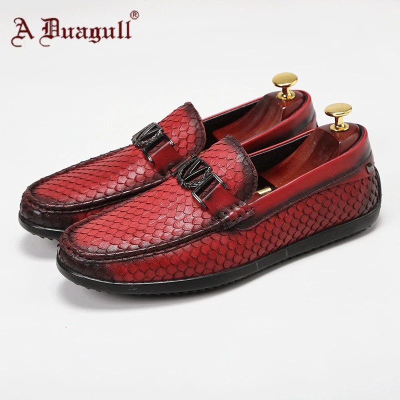 

Genuine Leather Moccosins Men's 2019 Spring And Summer New Style Casual Trend of Fashion MEN'S SHOES Lazy England Driving Shoes