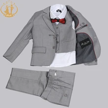Chicos Nimble trajes para Traje de Bodas Infant Garcon Mariage chicos Blazer Jogging Garcon niños trajes traje para niño de un solo pecho(China)