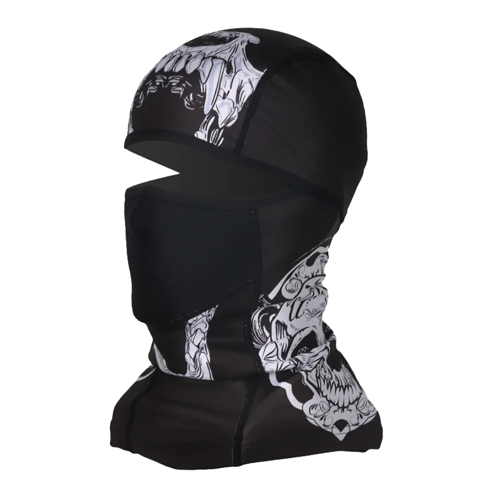 Outdoor Winter Printed Fleece Cycling Full Face Mask Windproof Waterproof Warmer Sports Ski Bike Thermal Snowboard Face Shield