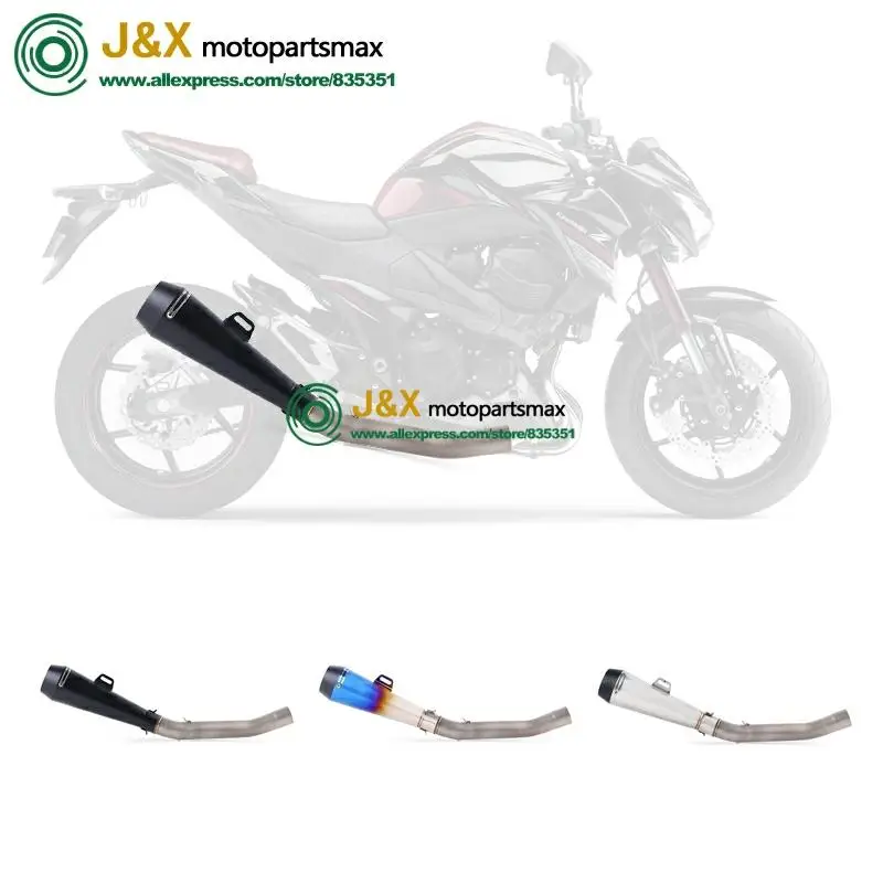 Полная система, слипоны для kawasaki Z750 Z 750, глушитель для мотоцикла, поход, средняя Соединительная средняя труба