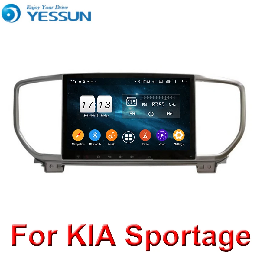 Для KIA Sportage автомобильный Радио Мультимедиа Видео плеер навигация gps Android 9 Восьмиядерный 4G ram No 2din