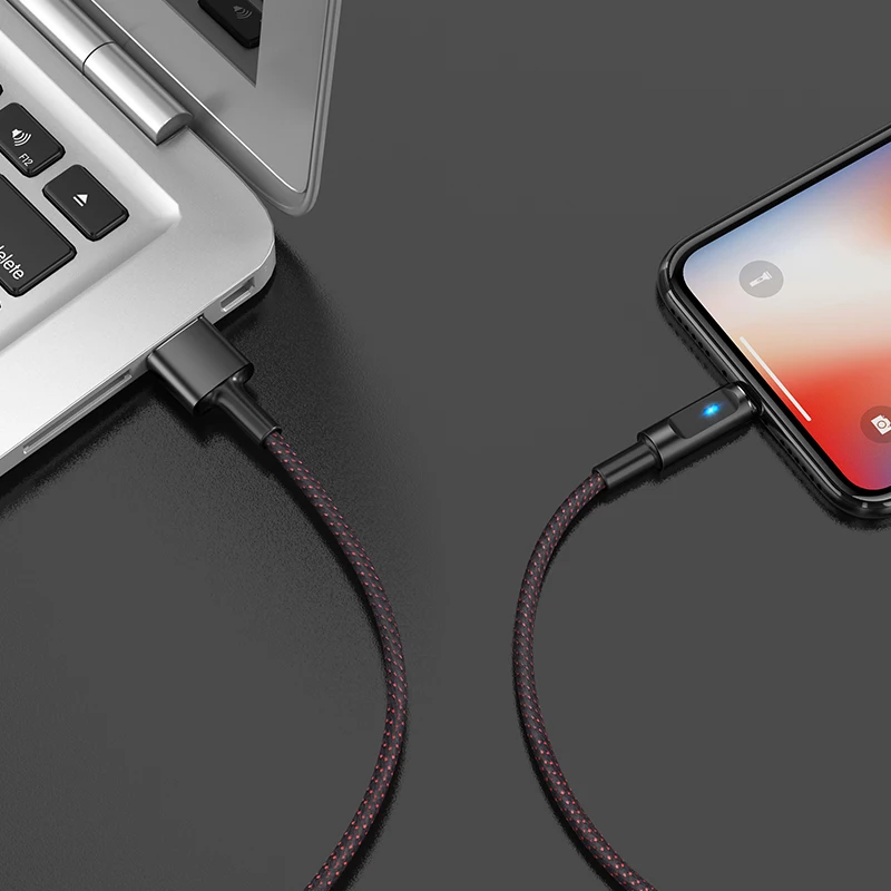 HOCO U47, 20 шт./лот,, 1,2 м, нейлоновый USB кабель для iPhone 11 Xs Max, Xr X 8, 7, 6, 6 S, синхронизация данных, быстрая зарядка, кабель для iPhone