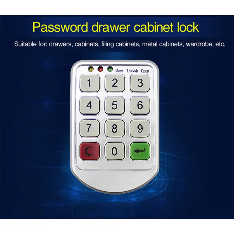 

Smart Password Lock Storage Cabinets Electronic Lock Drawer File Cabinet Electromagnetic Lock The Wardrobe Door Lock Serratura