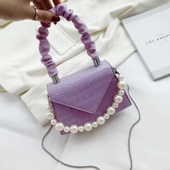 

Totes Purses Pearl Handbags Crossboody Bags for Women 2020 Trend Luxury Designer Mini Hand Bag Lady's Summer Chain Shoulder Bag