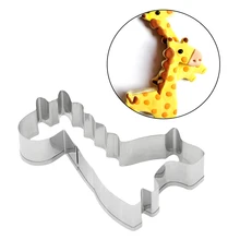 Форма жирафа из нержавеющей стали, форма для торта, форма для печенья, инструмент для выпечки