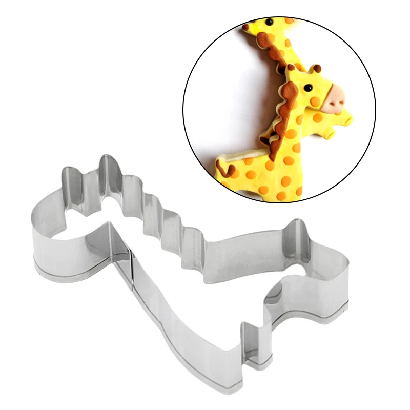 

Stainless Steel Giraffe Shape Cake Mold Cookie Cutter Mould Baking Tool