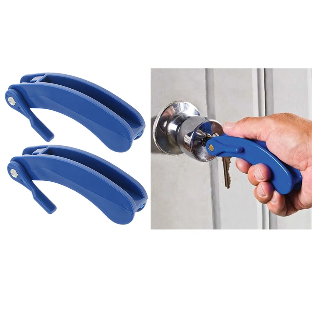 2 Pieces Durable Plastic Mobility Arthritis Elderly Adults Key Turner Turning Aid Device Tools CAN Hold 2 Keys