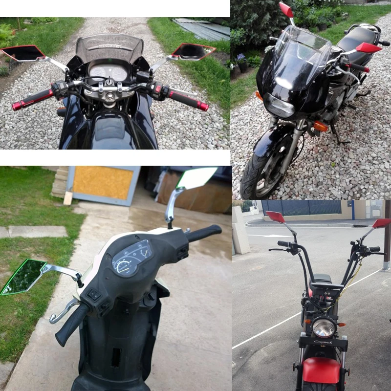 Для Yamaha BWs 12 дюймов Маркус Walz BWs/слайдер голый Unviersal ATV Кафе Racer мотоцикл зеркало заднего вида зеркала для мотокросса 10 мм 8 мм