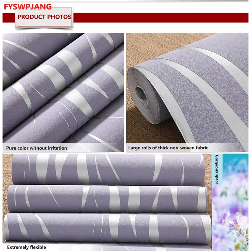 0.53*10m Roll Modern Non-woven Fabric Thickened Water Ripple Wallpaper Nordic Minimalist Style Thick And Durable Wall Stickers