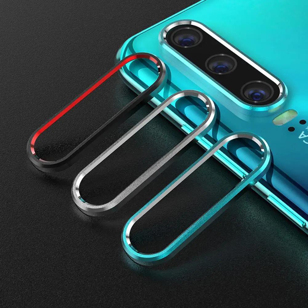 

Phone Camera Lens Metal Protective Ring Camera Cover Ring Full Coverage Camera Protector Tempered Glass for Huawei P30/P30 Pro