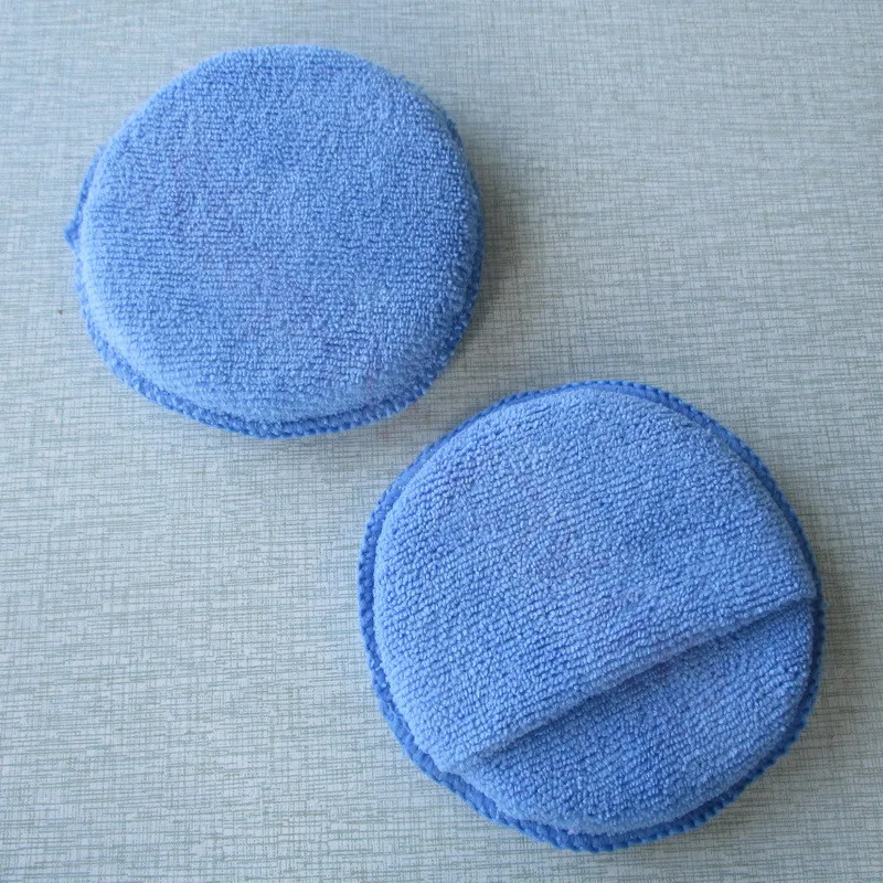 10pcs Car Waxing Polish Soft Microfiber Foam Sponge Applicator Cleaning Detailing Pads 5"