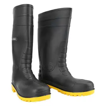 

Waterproof Non-slip High-Top Rain Boots Garden Shoes Construction Site Miner Rain Boots