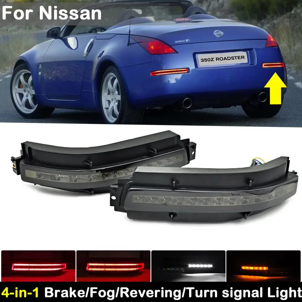 2 шт. для Nissan 350Z Z33 2003 2009 4 в 1 светодиодный красный тормозной светильник Задний