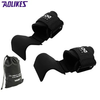 

Weight Lifting-Hook Hand-Bar Wrist Straps Glove Weightlifting Strength Training Gym Fitness Hook Weight Lifting Gloves Sports