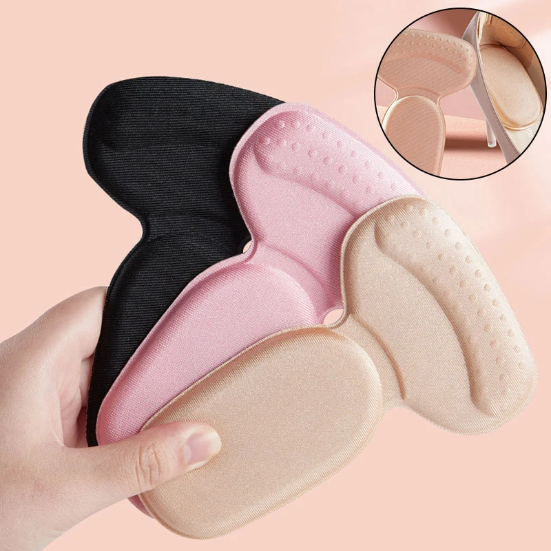 Orthopedic Insole T-Shape Silicone Non Slip Cushion Foot Heel Protector Liner Shoe Pads