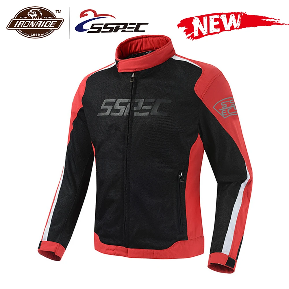 

SSPEC Motorcycle Jacket Men Windproof Riding Moto Jacket Motorcycle Motocross Jacket Body Armor Protector Moto Cross Clothing