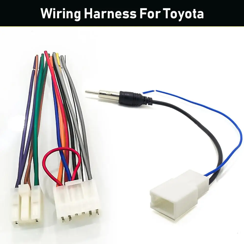 

Auto parts radio stereo is suitable for Toyotato install power speaker linear antenna harness Car Accessories