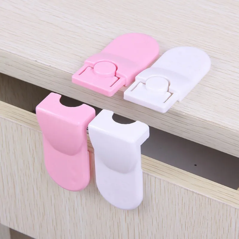 Unique Home Child Safety Locks Stick On Self-Adhesive Childproof Latches Cabinet Door Drawer Closet Oven Refrigerator Drilling