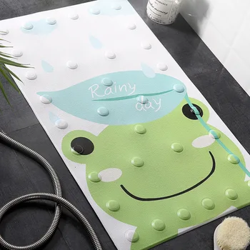 

Bathroom Mat Suction Cup Anti Slip Cartoon Bath Shower Mat PVC Massage Particles Foot Pad Odorless Non-Toxic Bath Mat