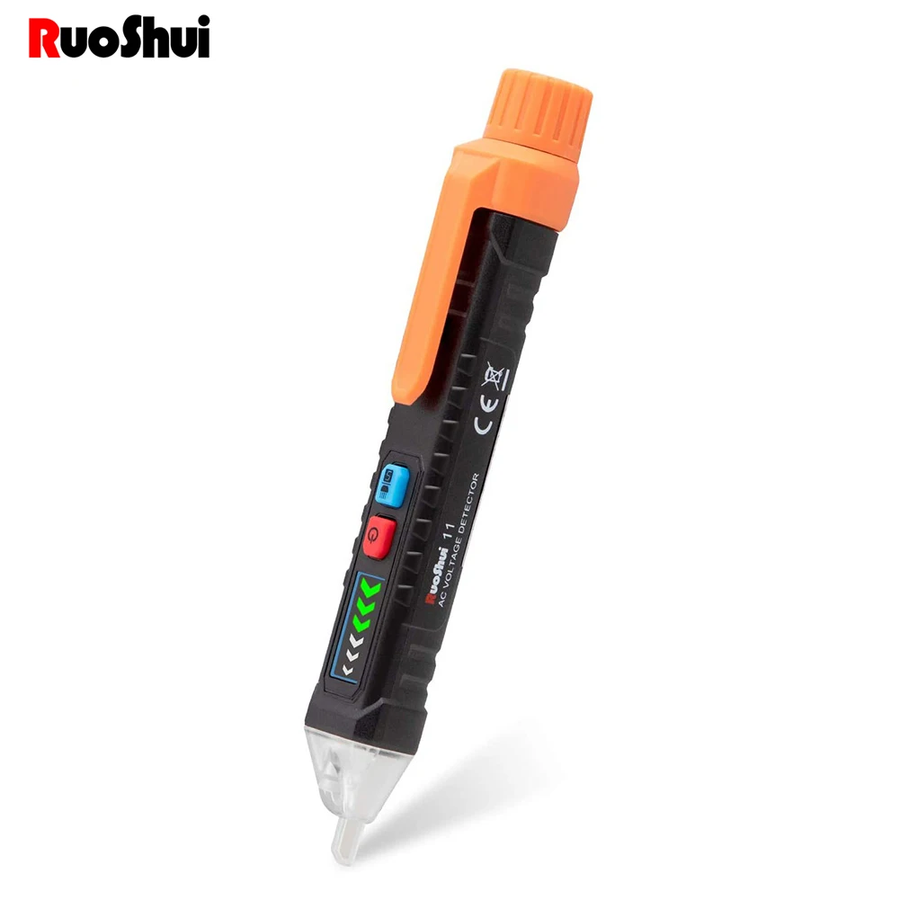 Ruoshui Non-Contact Voltage Tester Pen with Adjustable Sensitivity Dual Range 12V-1000V AC Volt Detector Circuit Tool | Инструменты
