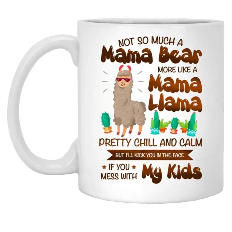 Gifts Mug Not So Much A Mama Bear More Like Llama Coffee – Beer Stein Water Bottle Color Changing Creative Gi | Дом и сад