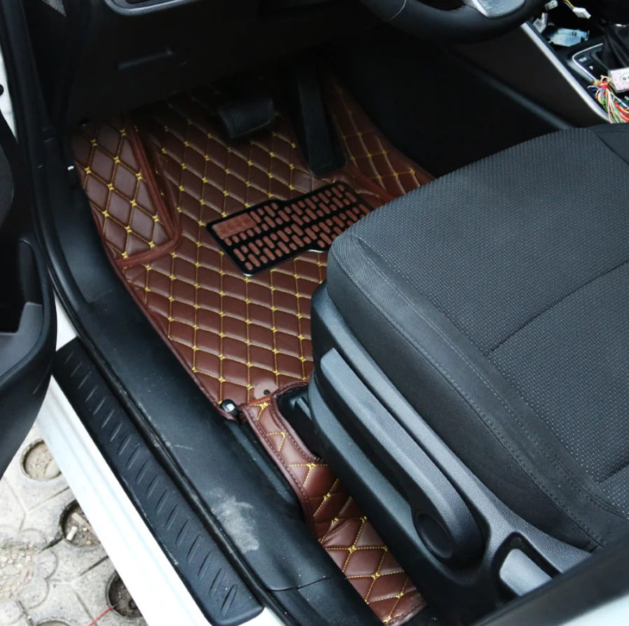 Кожаный Автомобильный Коврик Для kia rondo carens 2-го поколения 2006 2007 2008 2009 2010 2011 2012 2013