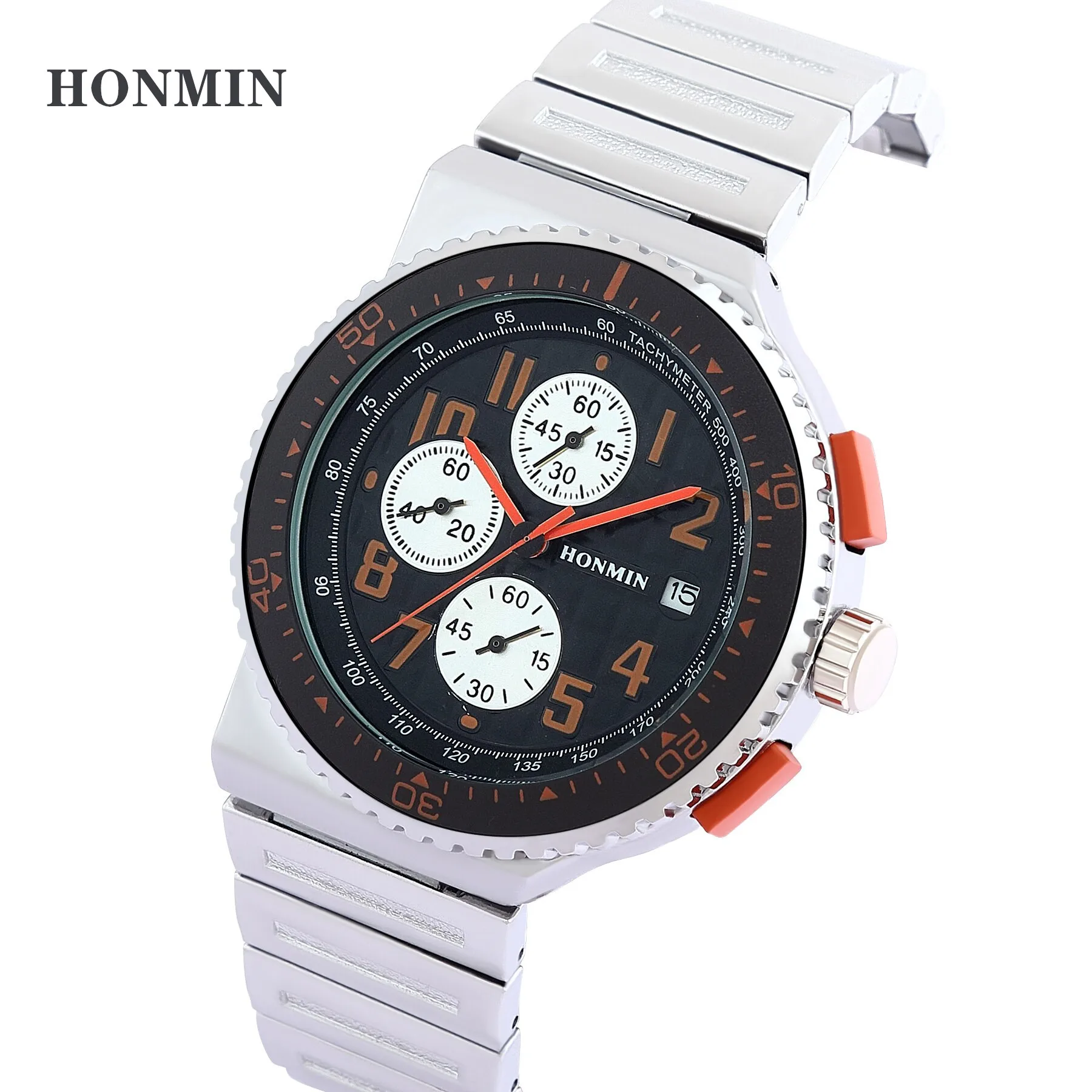 

Simple Business Big Circle High-end Classic Watch Luxury Steel Band Quartz Watch