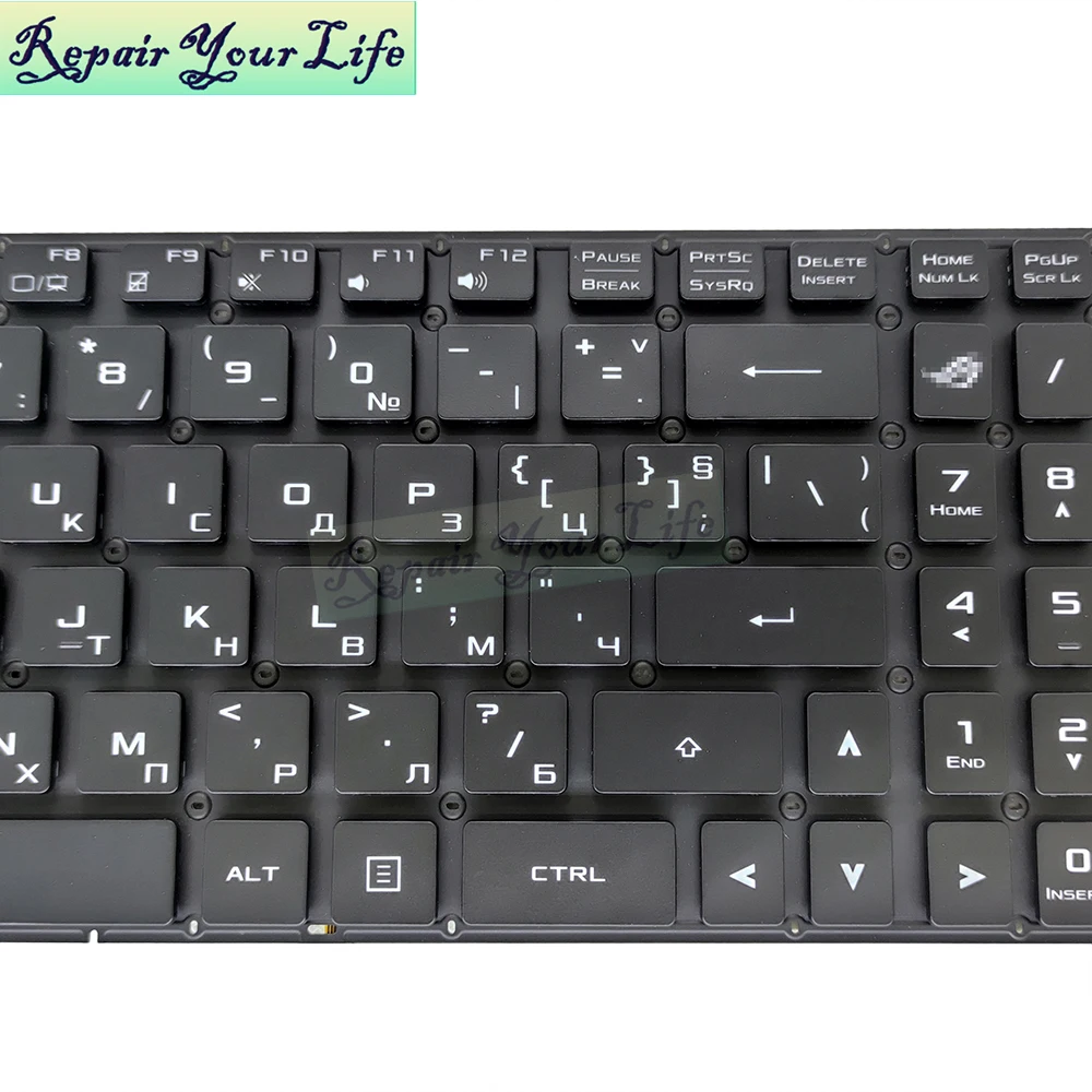 Rgb Retroiluminado Teclado Búlgaro para Asus Strix Gl702v Gl702vi Ba036t Rog Gamer Teclados do Portátil Coreano Noruega wb Croata Gl702 - Imagem 5