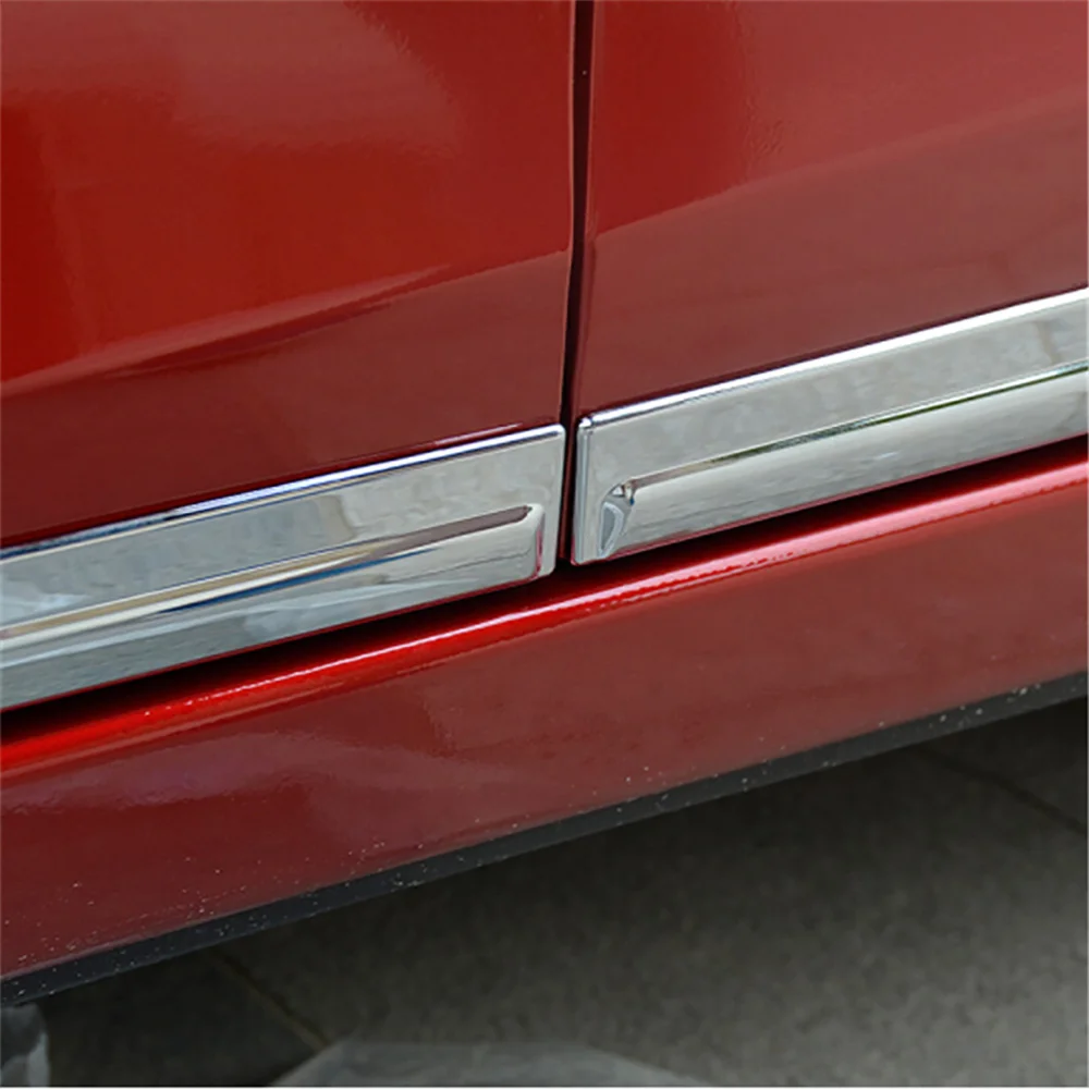For Mazda 6 M6 Atenza- Exterior High Quality ABS Chrome Door Body Protector Side Molding Cover Trims Car Styling 4Pcs
