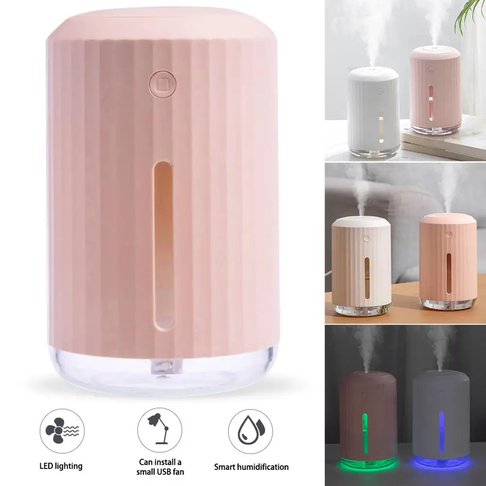 

320ML Ultrasonic Mini Air Humidifier Aroma Essential Oil Diffuser for Home Car USB Fogger Anion Mist Maker with LED Night Lamp
