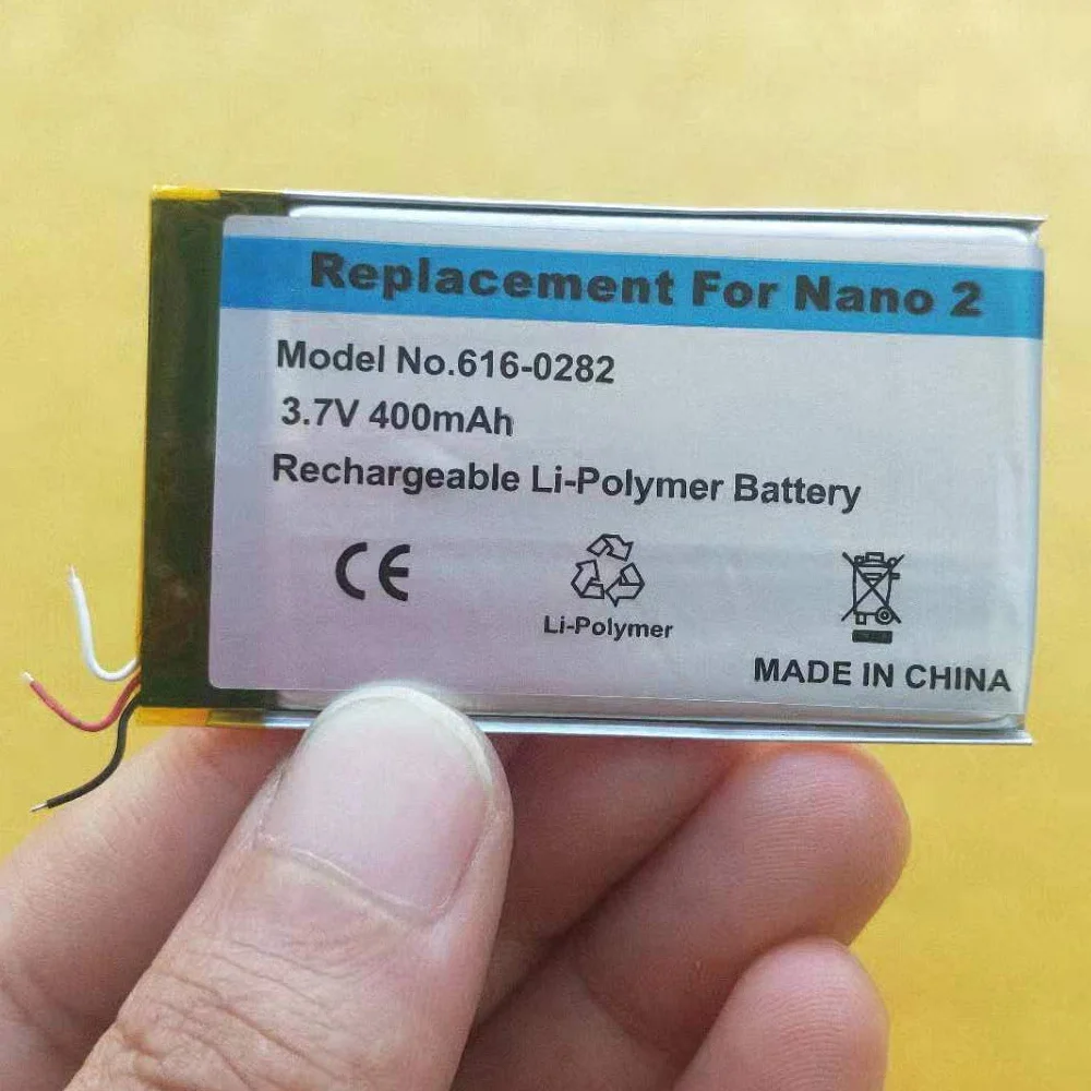 ISUN 10 шт./лот Nano 2 батарея Замена для iPod 2nd поколения MP3 батарея|battery for|batteries batteriesipod