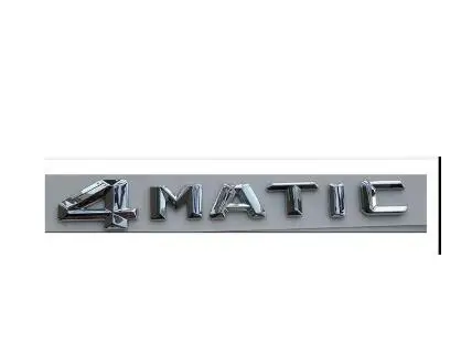 Хромированные буквы эмблема значка на багажник эмблемы значки для Mercedes R350 4matic - Цвет: B