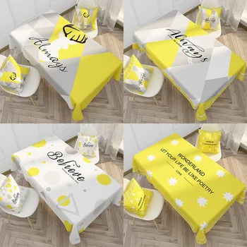 

2020 INS Tablecloth rectangular stain Table Cloth oilcloth Party dining Table cover For home and kitchen 0030