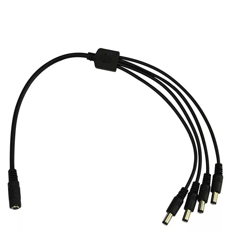 

One split four DC power line one drag four DC line monitoring power line four LED power branch shunt 12VDC line
