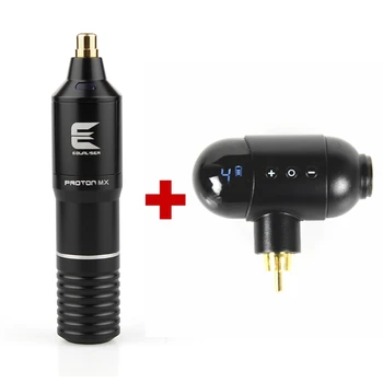 

2019 Tattoo Kit Rotary Tattoo Machine Pen Strong Quiet With RCA Tattoo LCD Mini Wireless Power Free Shipping