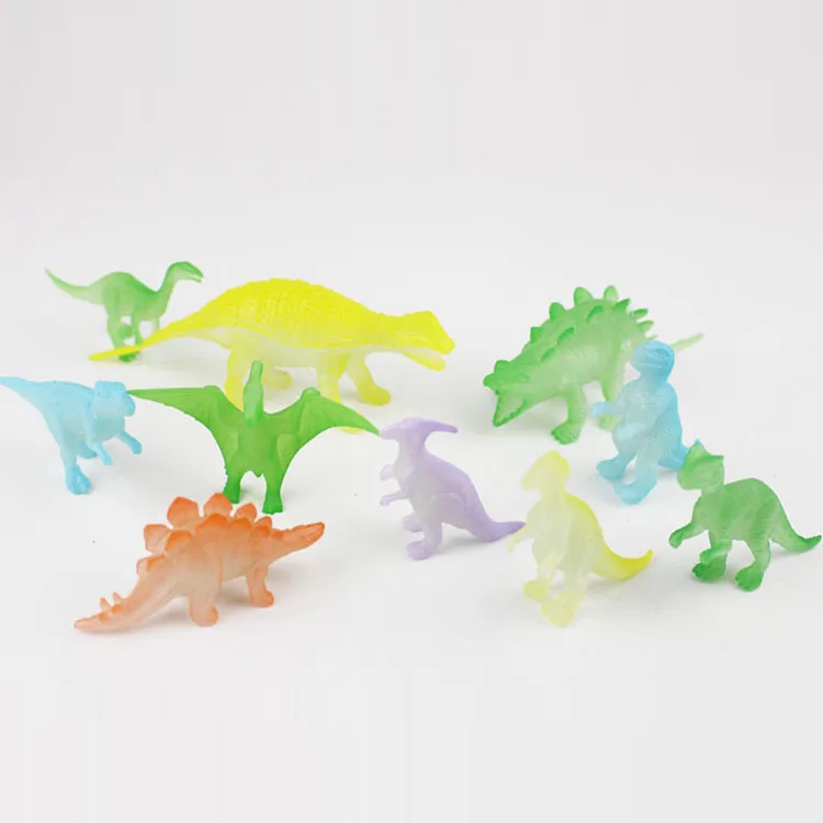 Ночной светильник модель динозавра сумка Люминесцентная сияющая Игрушечная модель динозавра птерозавра Стегозавра модель животного