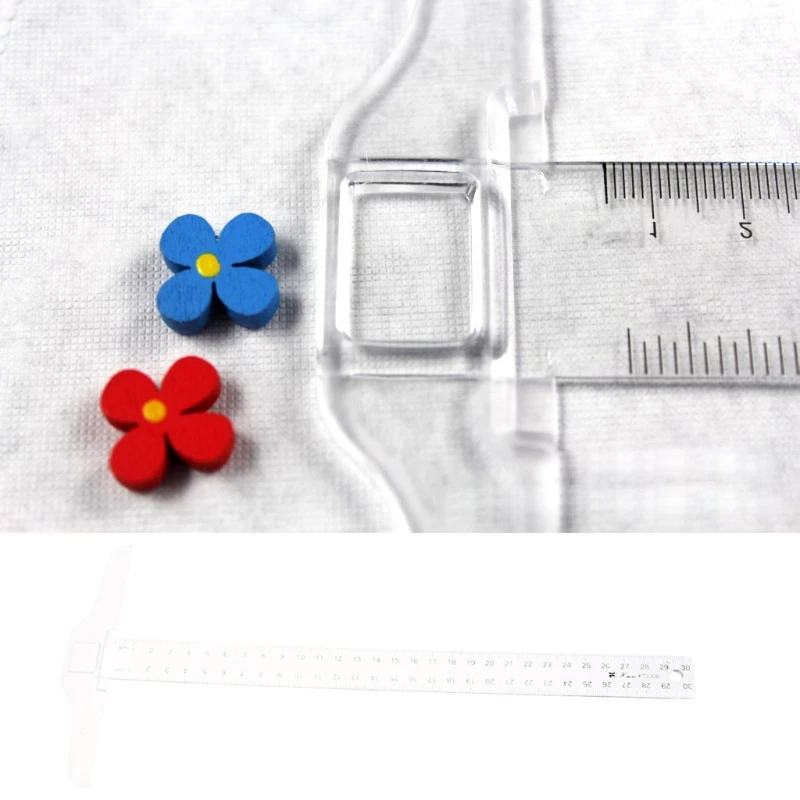 

30cm 12'' Plastic Metric T Square Double Side Ruler Tool Measurement Measuring L4MF