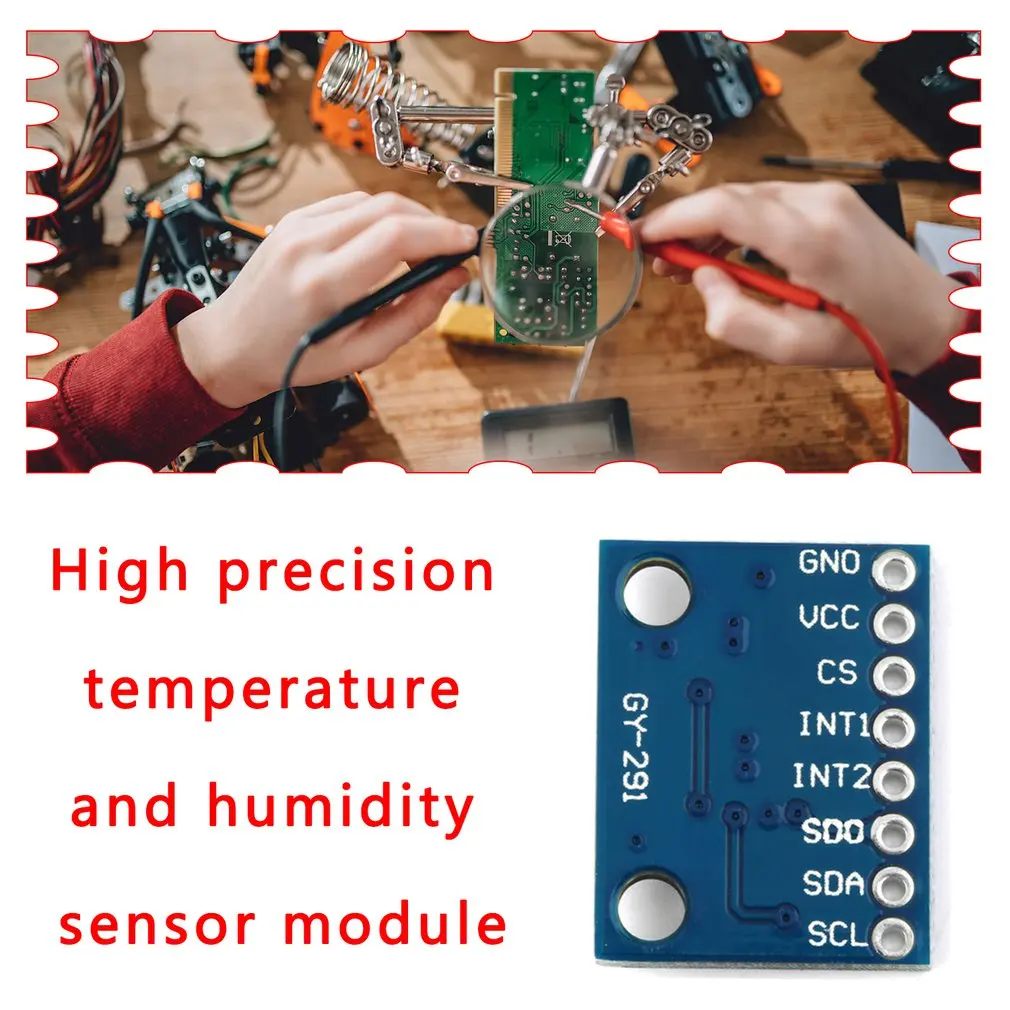 force measuring device GY-291 ADXL345 digital three-axis gravity acceleration tilt module IIC / SPI transmission G-Sensor Arduino smart water meter