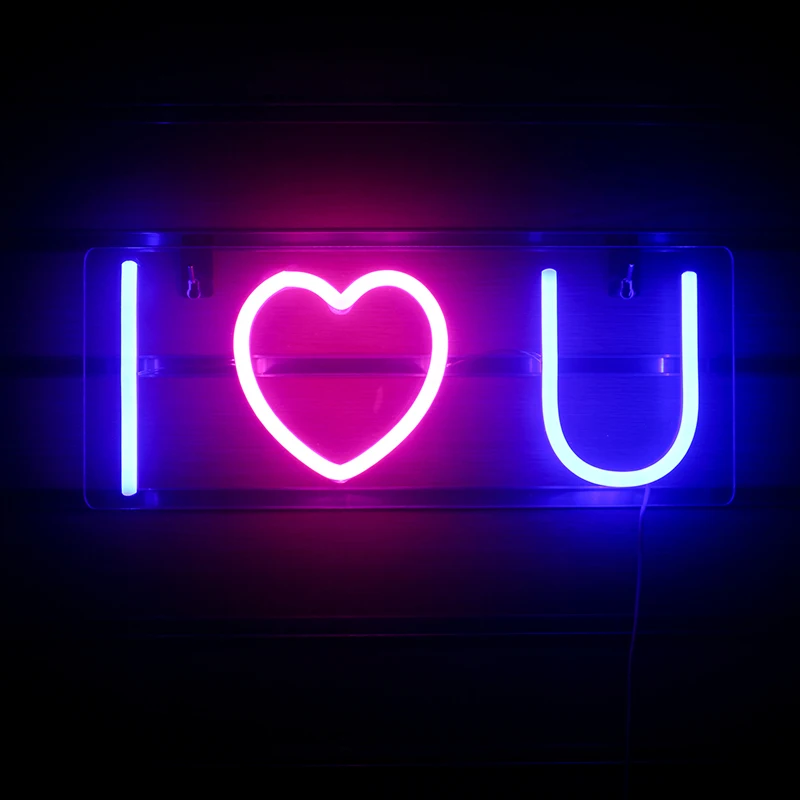

Wanxing Neon Sign LED Love Wall Table Art Neon Night Lighting For Valentine's Day Wedding Bar Shop Party Home Decor Xmas Gift