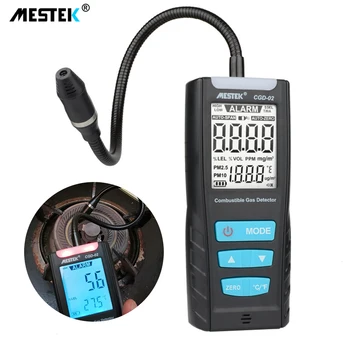 

LCD Gas Analyzer Meter Automotive Combustible Gas Sensor Detector Air Quality Monitor Gas Leak Detector with Sound Shock Alarm