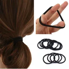 50Pcs/Set 3.0cm Black Elastic Hairbands for Girls Fashion Women Scrunchie Gum for Hair Accessories Elastic Hair Bands