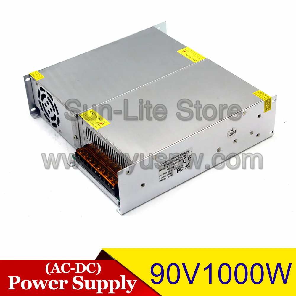 Переменный источник питания постоянного тока 90V 11.1A 1000W Трансформатор 110V 220V AC DC90V SMPS для шагового двигателя CNC машинное оборудование