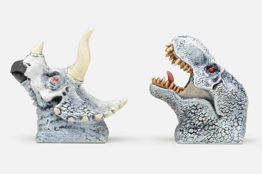 teclados para mx haste teclados mecânicos tyrannosaurus triceratops