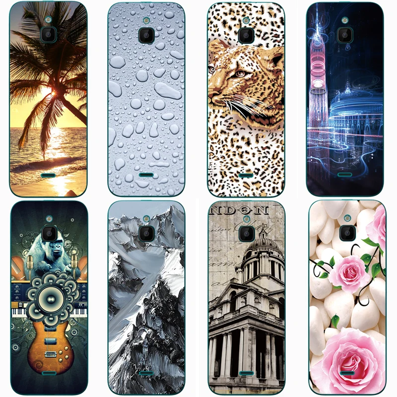 Per Nokia 6300 Custodia 4G Rose Wolf Cover Fantasia Carina Custodia Morbida In Silicone Per Nokia 6300 4G Di Alta Qualità