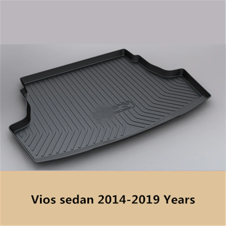 

YJ99 Custom Fit For Toyota Vios sedan Vios FS 2014 2015-2019 TPO Car Cargo Rear Trunk Mat Boot Liner Tray All Weather Waterproof
