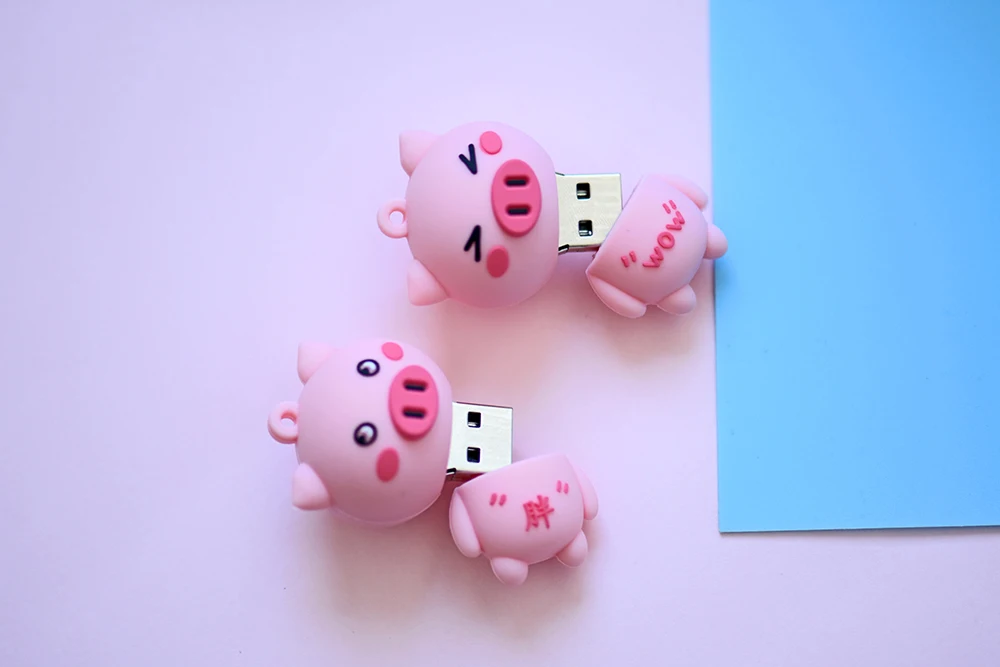 JASTER USB 2,0 милый маленький розовый поросенок usb флеш-накопитель Флешка 4 ГБ 16 ГБ 32 ГБ 64 Гб карта памяти флешки подарки