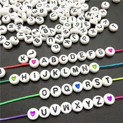 1850 unids/lote 4x7mm y 250g acrílico espaciador cuentas Cuentas de letras Oval perlas para joyería DIY accesorios hechos a mano